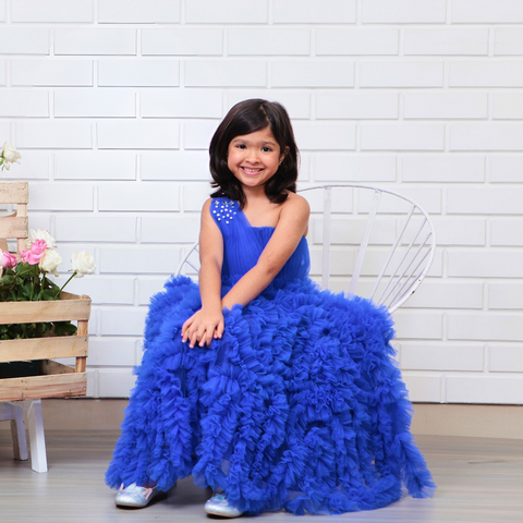 Pre-Order: Tiny Tots Gown in Royal blue