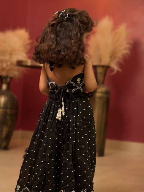 Pre-Order: Black lehenga set