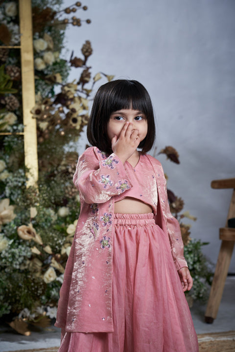 Pre-Order: Baby Pink Jacket Set