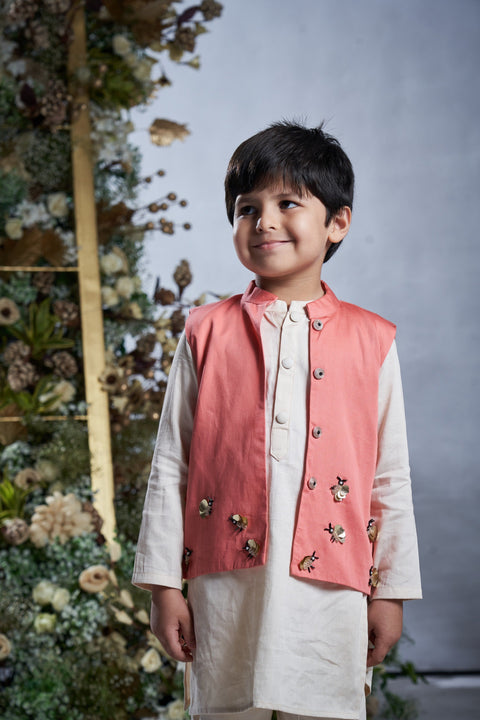 Pre-Order: Peach Bumble Bee Bandi Set