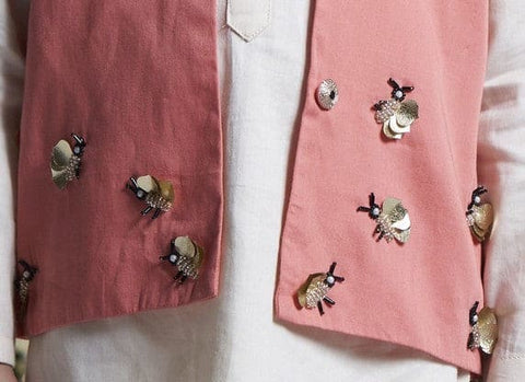 Pre-Order: Peach Bumble Bee Bandi Set