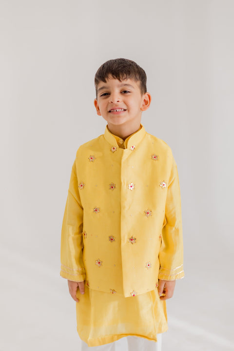 Pre-Order: Yellow Starburst Jacket Set