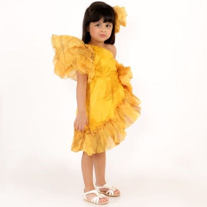 Pre-Order: Yellow Marble Dress