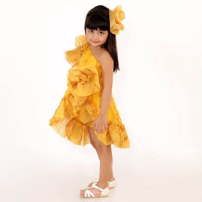 Pre-Order: Yellow Marble Dress