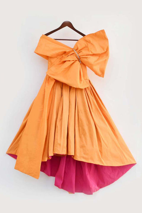 Pre-Order: Orange High Low Gown