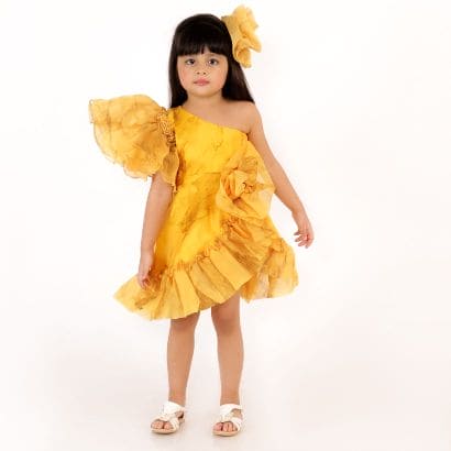 Pre-Order: Yellow Marble Dress