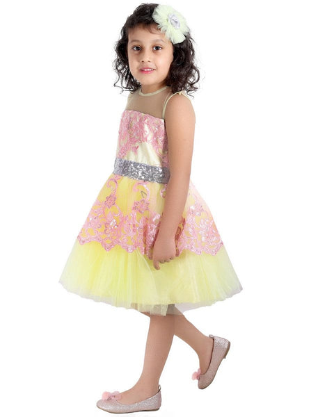 Yellow and Pink Princess Dress