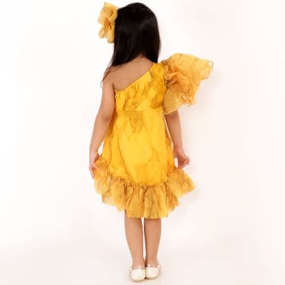 Pre-Order: Yellow Marble Dress