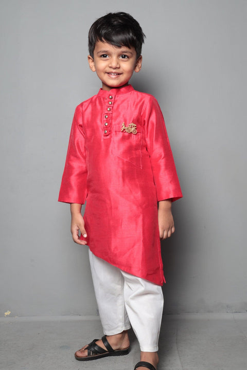 Pre-Order: Horse Carriage Broach Kurta With Pajama