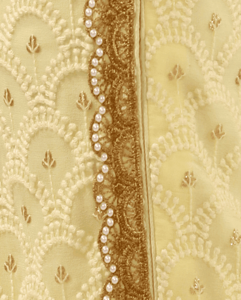 Pre-Order: Yellow Chikankari  Kurta  Patiala