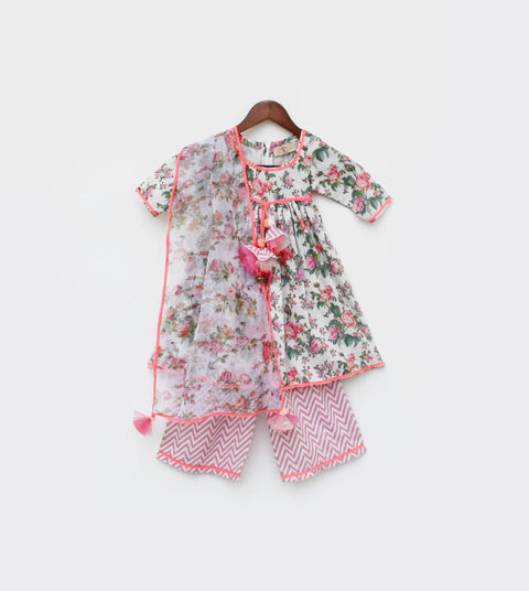 Pre Order: Rise Print Kurti and Plazo Pant