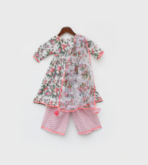 Pre Order: Rise Print Kurti and Plazo Pant