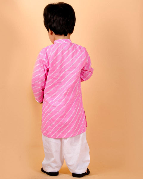 Pre-Order: Cotton Bandhani print Kurta Set