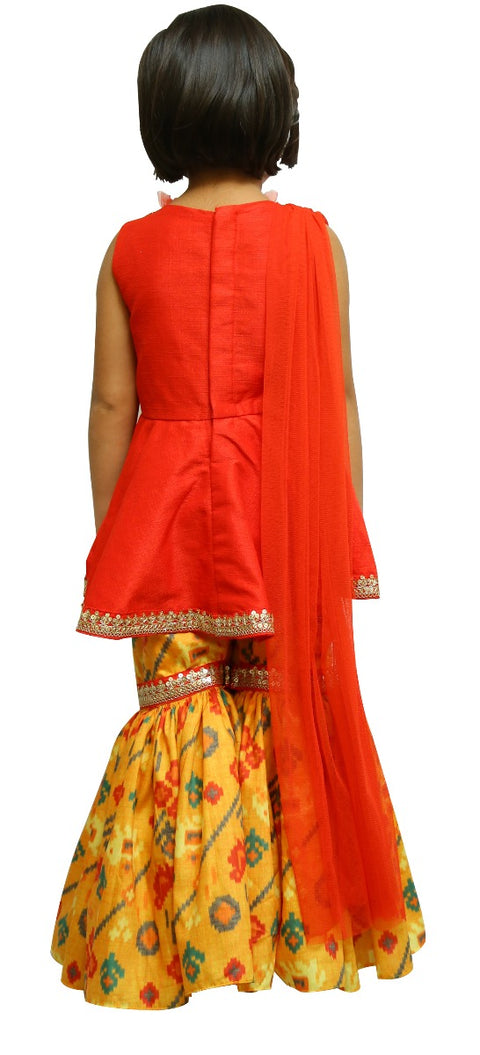 Pre-Order: Yellow Red Patola Sharara