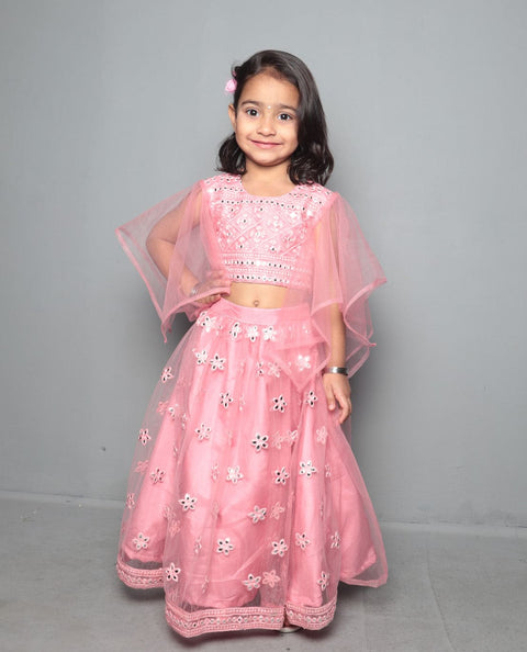 Pre-Order: Abhla Work Top And Lehenga