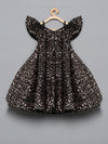 Pre-Order: Black Sequins Structured Gown