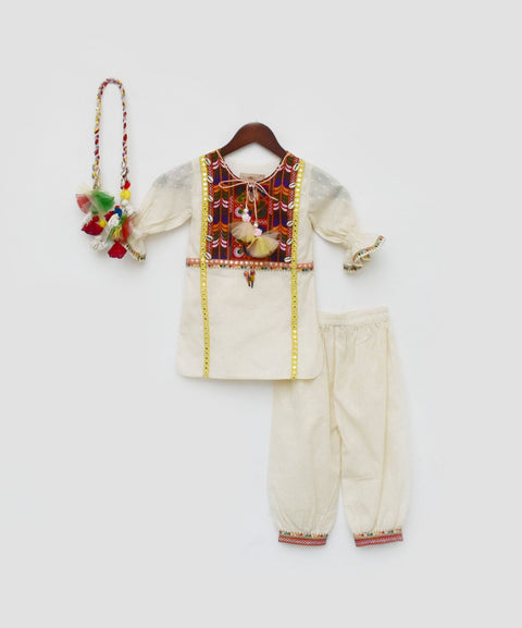 Pre Order: Self Texture Kurti and Salwar