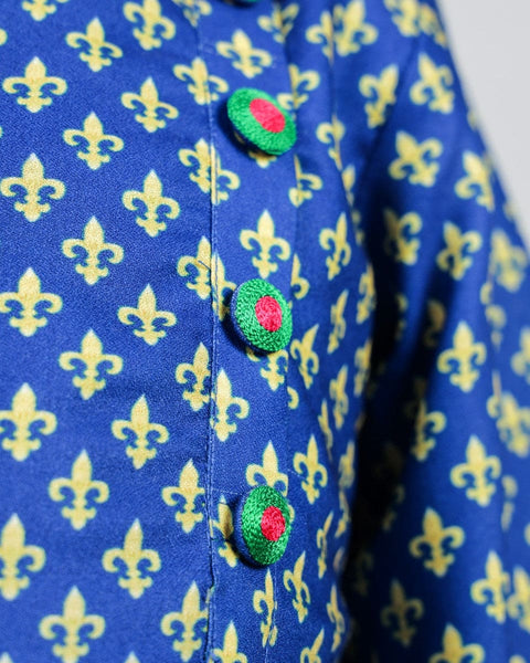 Pre-Order: Pichwai Blue Cow and Lotus Kurta Set