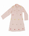 Pre-Order: Peach Kurta with All Over Embroidery and Salwar