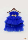 Pre-Order: Blue Shimmer Net Gown