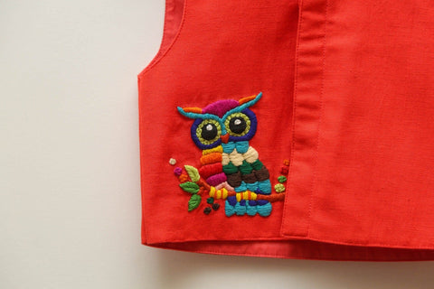Owl Embroidered Jacket