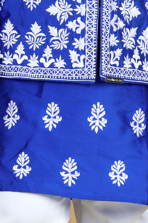 Pre-Order: Kurta with Embellished Jacket and Pant