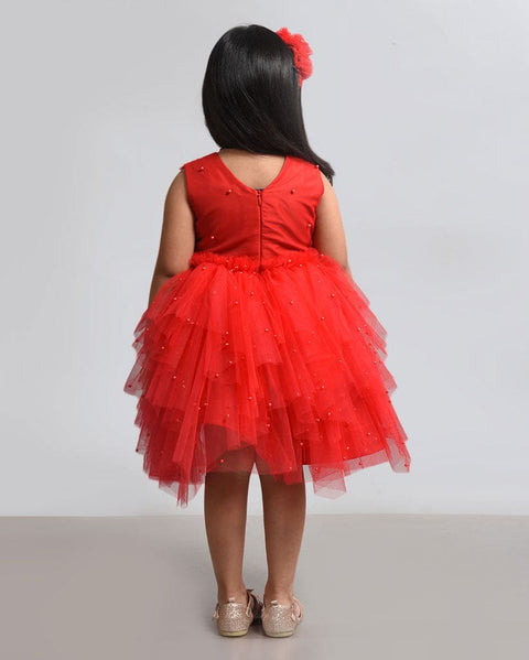 Pre-Order: Red Moti Dress