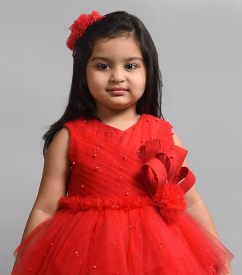 Pre-Order: Red Moti Dress