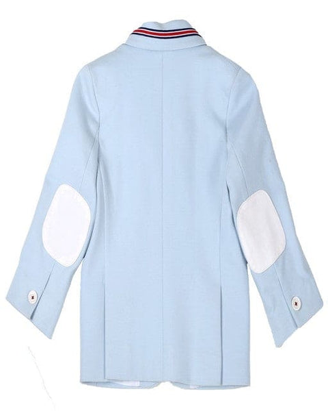 Pre-Order: Powder Blue Knit Blazer