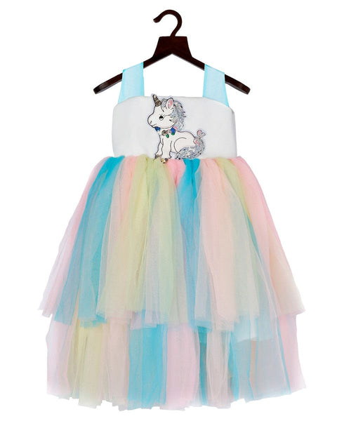 Pre-Order: Flouncy Unicorn Multilayered Dress