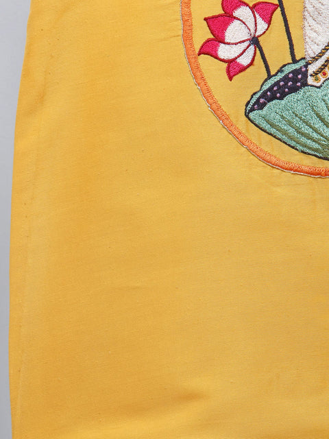 Pre-Order: Pichwai embroidered Kurta Dhoti