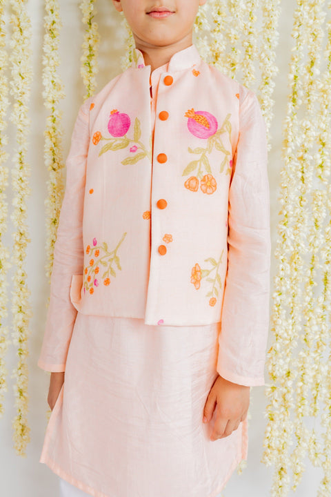 Pre-Order: Anar Printed Kurta Jacket Set