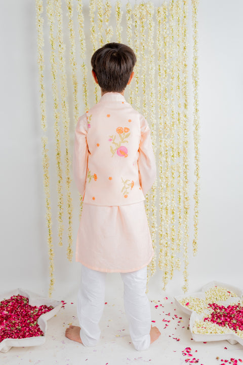 Pre-Order: Anar Printed Kurta Jacket Set