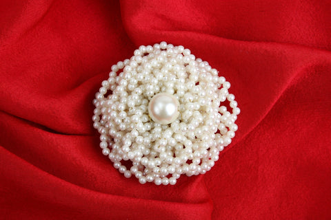 Pre-Order:  White Pearl Embellished Pin