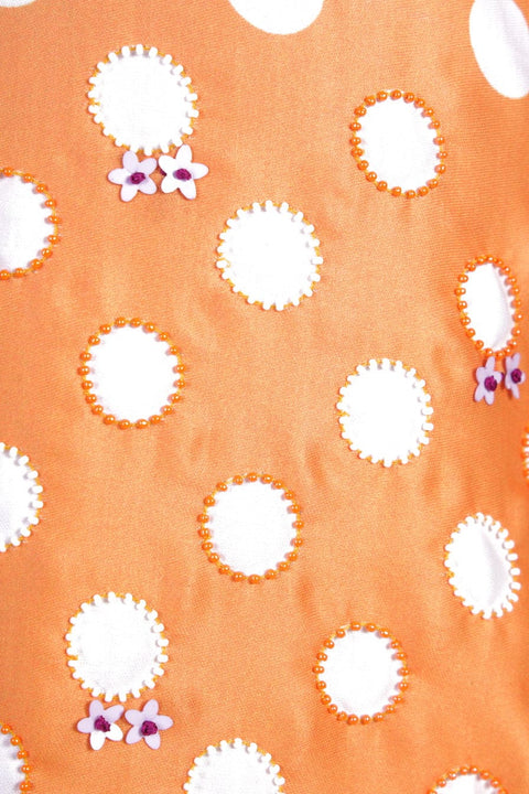 Pre-Order: Orange Day Dress with embroidery