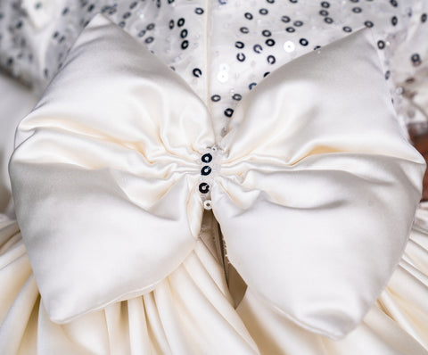 Pre-Order: Sequenced Bridal Silk Dress
