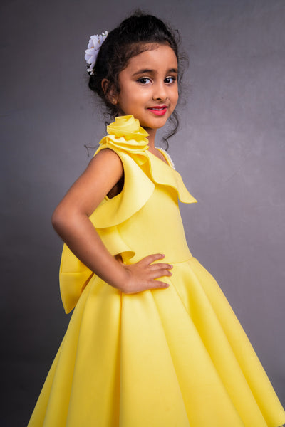 Pre-Order: Yellow High Low Dress