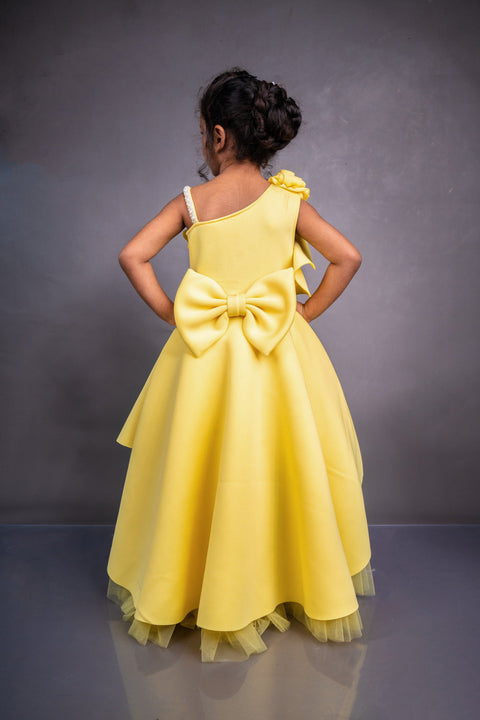 Pre-Order: Yellow Hi low Dress