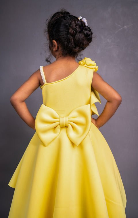 Pre-Order: Yellow Hi low Dress