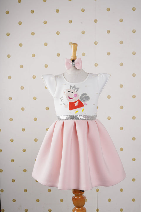 Pre-Order: White/Pink Peppa Pig Dress