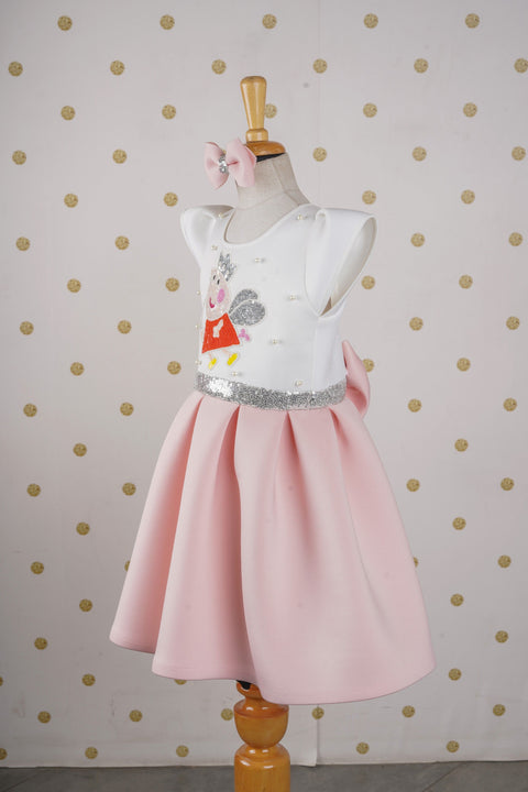 Pre-Order: White/Pink Peppa Pig Dress