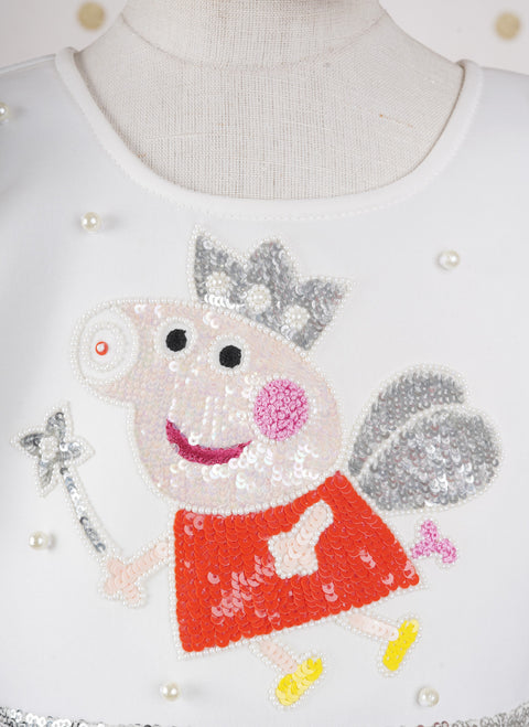 Pre-Order: White/Pink Peppa Pig Dress