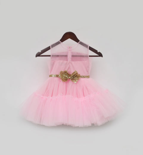 Pre Order: Pink Net Frock