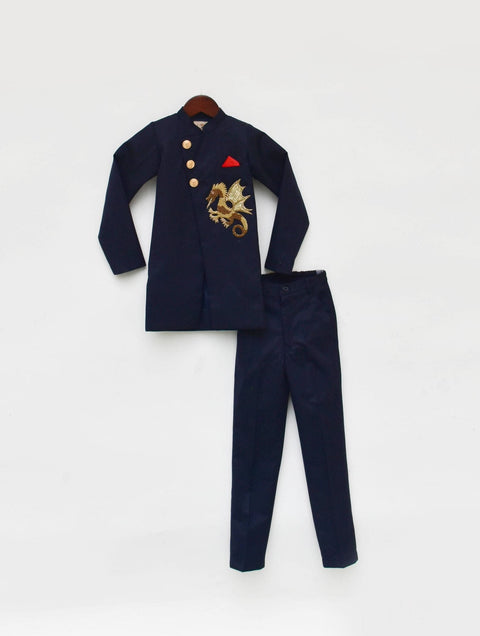 Pre-Order: Dark Blue Bandgala with Pant