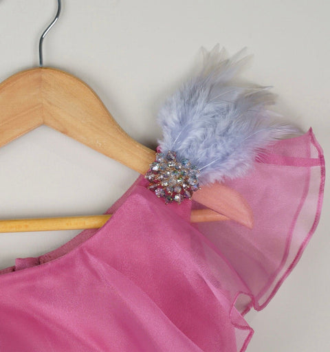 Pre-Order: Frilly Top With Floral Printed Lehenga