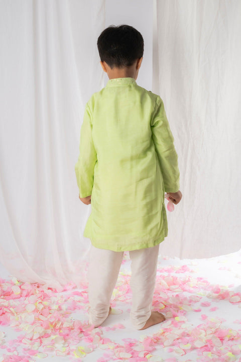Pre-Order: Green Chikankari Kurta Set