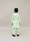 Pre-Order: Green Jacket with Kurta and Salwar