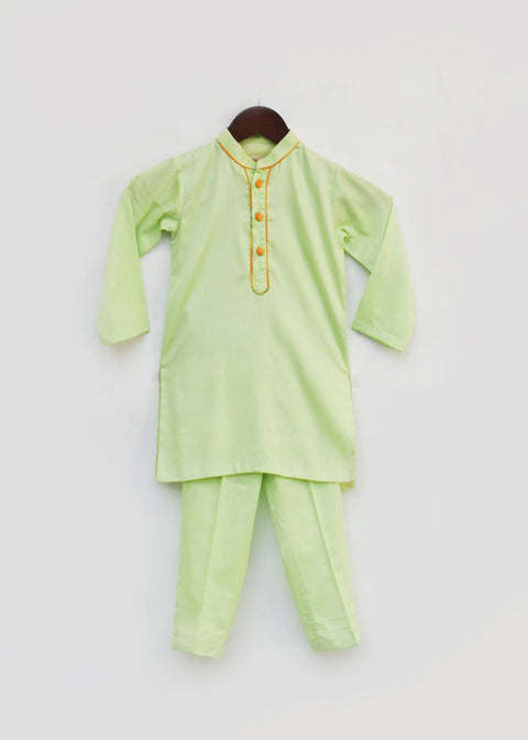 Pre-Order: Green Kurta with Pant
