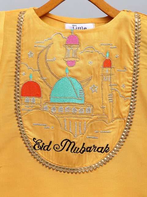 Pre-Order: Eid Mubarak Kurta With Sharara set