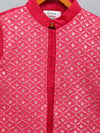 Pre-Order: Fuschia Pinkkurta with Attached Jacket and Pyjama